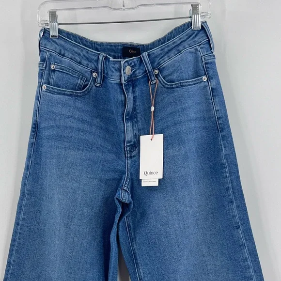 Quince Luna stretch wide leg jeans 30 inch inseam size 31 - Picture 6 of 13